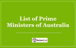 List of Prime Ministers of Australia 2022 | Latest Updated List | First PM