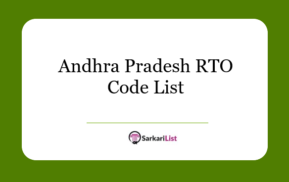 Andhra Pradesh RTO Code List All Cities 