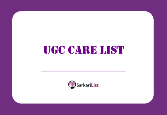 UGC CARE List 