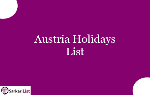 Austria Holidays List 2022, 2023 & 2024 | National Holidays List