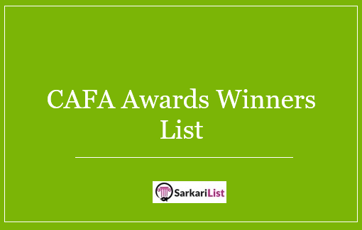 CAFA Awards Winners List 2022 | Check Full Nominees List