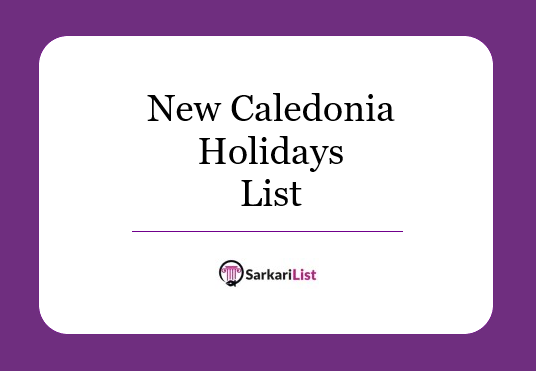 New Caledonia Holiday List