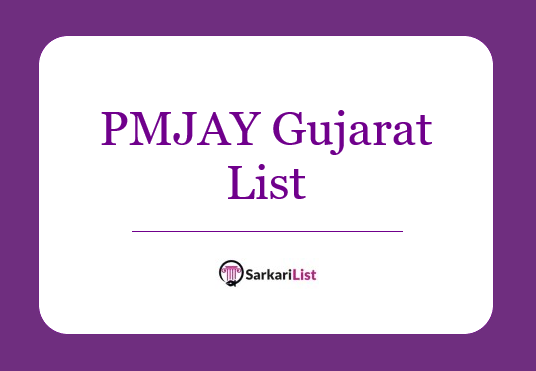 PMJAY Gujarat List 