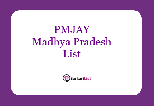 PMJAY Madhya Pradesh List 