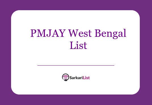 PMJAY West Bengal List