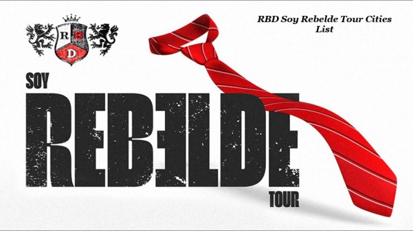 RBD Soy Rebelde Tour cities list