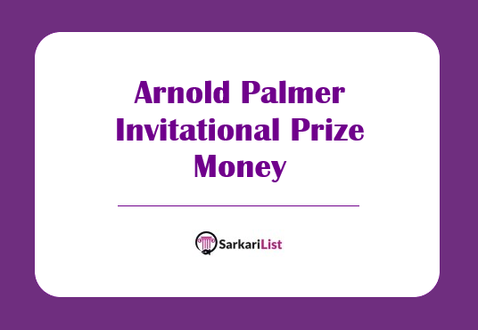 Arnold Palmer Invitational Prize Money List