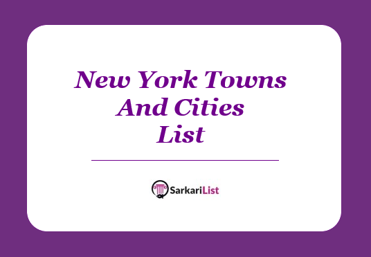 New York Towns And Cities List 