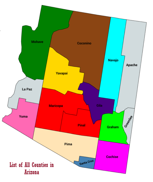 List of All Counties in Arizona