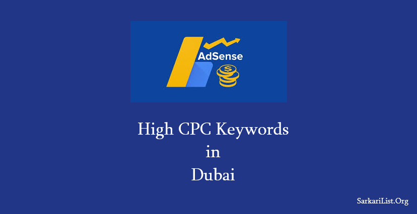 High CPC Keywords List in Dubai 