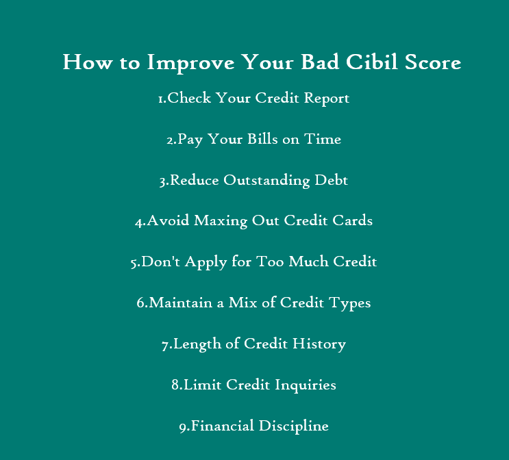 Improve Your Bad Cibil Score