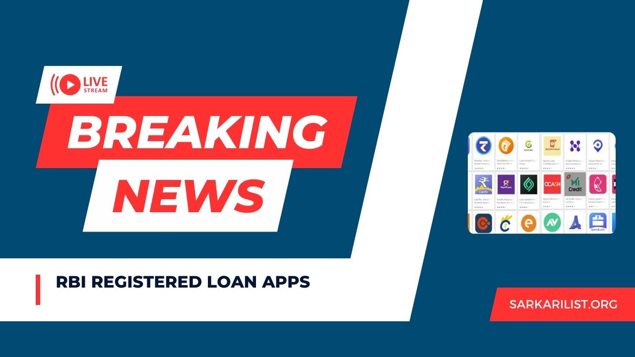 RBI Registered Loan App List 