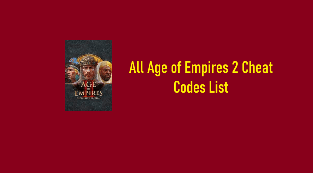 All Age of Empires 2 Cheat Codes List