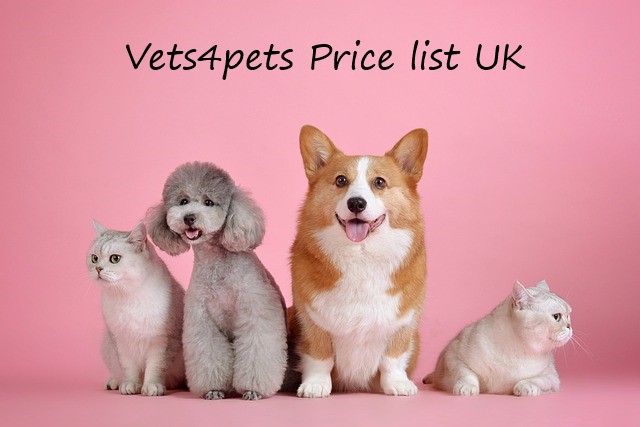 Vets4pets Price list UK