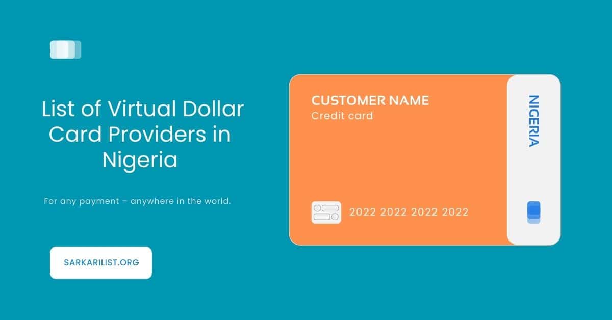 List of Virtual Dollar Card Providers in Nigeria