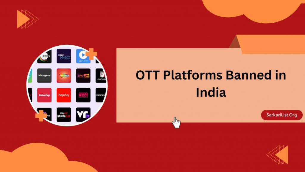 OTT Platforms Banned List in India